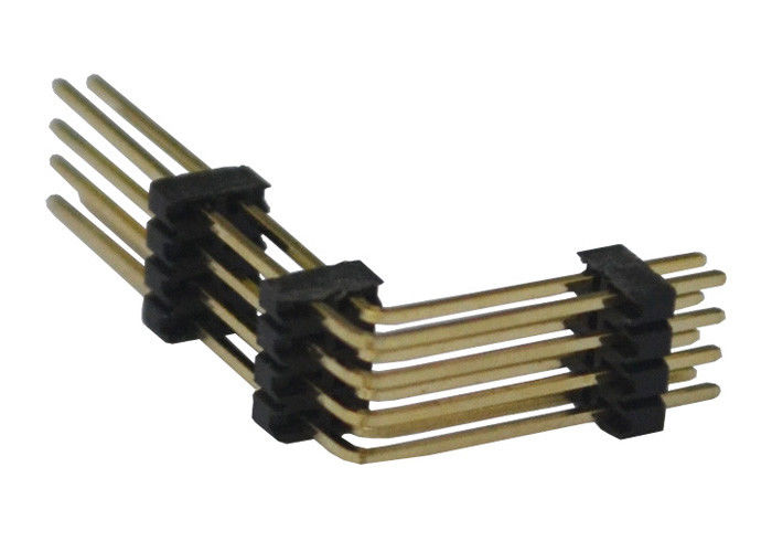 أسود 8 دبوس موصل رأس 1.27mm اثنين من زاوية الحق ثلاثة من البلاستيك
