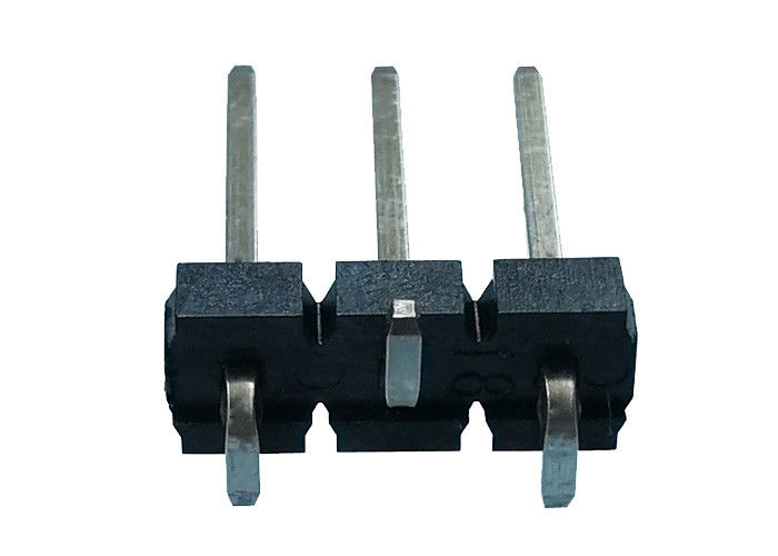 3 دبوس صف واحد رأس دبوس موصل SMT نوع الأسود 5.08x2.5mm الملعب