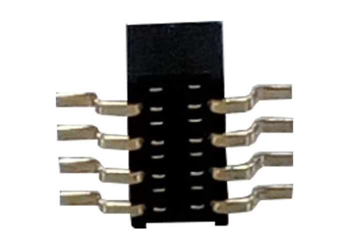 8 دبوس أنثى رأس الموصل صف واحد SMT نوع 1.27mm X 3.4mm