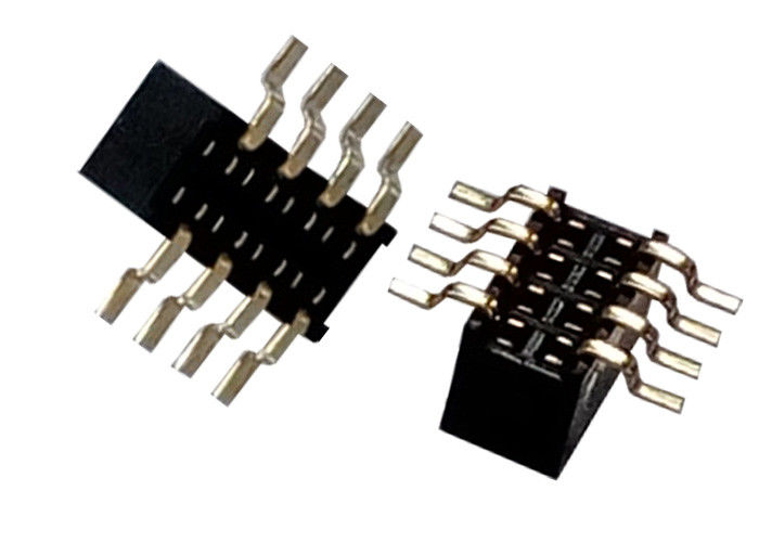 8 دبوس أنثى رأس الموصل صف واحد SMT نوع 1.27mm X 3.4mm