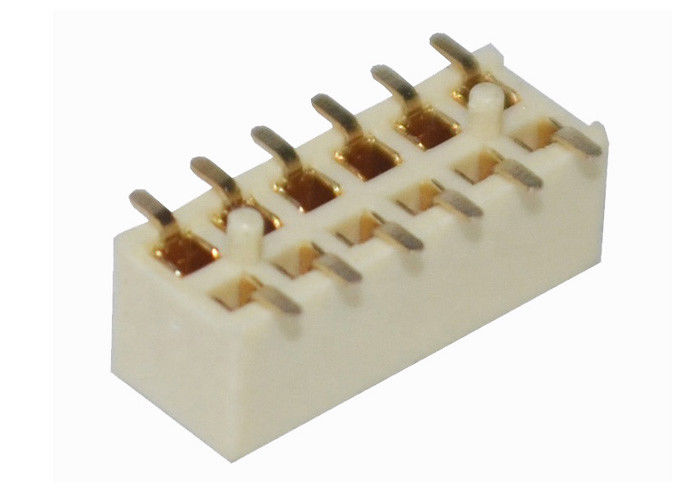 12 رأس دبوس موصل أنثى ثنائي الفينيل متعدد الكلور موصل صف مزدوج SMT نوع 2.0MM الملعب