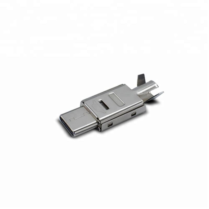 ذكر 24 دبوس موصل USB C النحاس مع وظيفة الشحن اختبار كامل 100 ٪