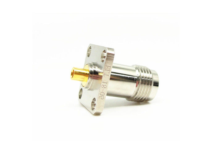 أربعة حفرة شفة جبل TNC RF موصل أنثى 50Ohm 11GHz للميكروويف