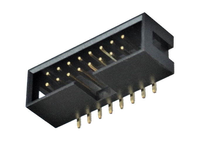 ذكر رأس مربع موصل 2.54mm الملعب SMT نوع PBT / PA6T عازل المواد