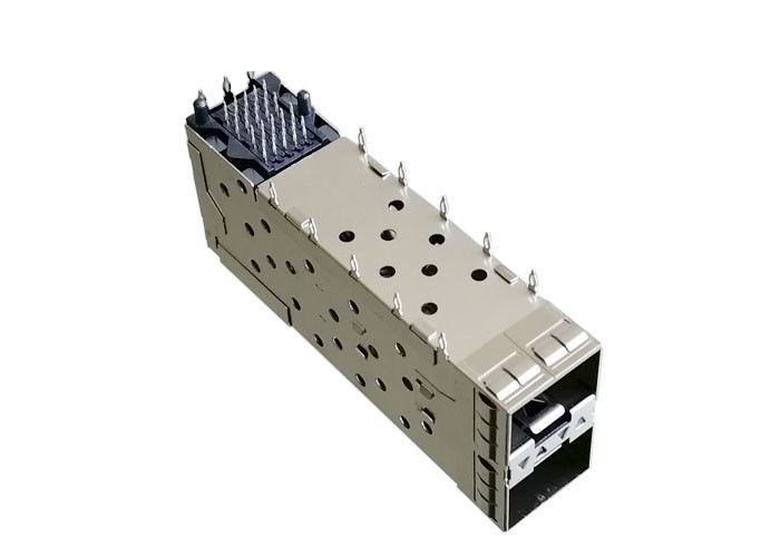 SFP المتكاملة جاك الجمعية موصل 2x1 سبائك النحاس قفص المواد Pree صالح تصاعد مستمر