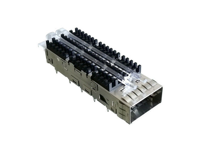 علامات تبويب EMI أحادية المنفذ SFP28 قفص 18.75 مم للموصل QSFP28