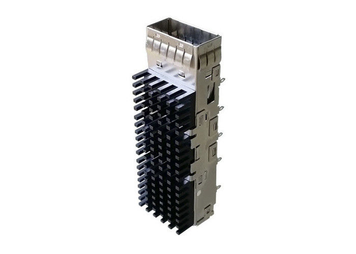 علامات تبويب EMI أحادية المنفذ SFP28 قفص 18.75 مم للموصل QSFP28