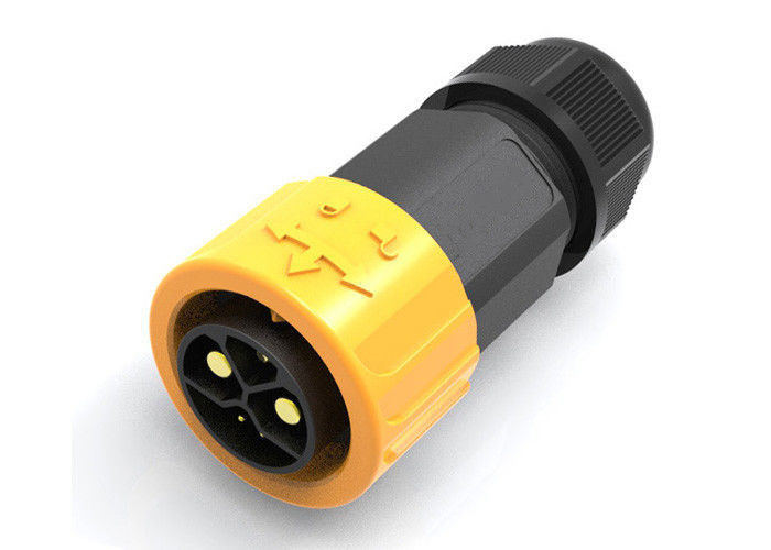 IP67 M23 دفع قفل ذكر ماء موصل كابل سيليكون الختم للشحن