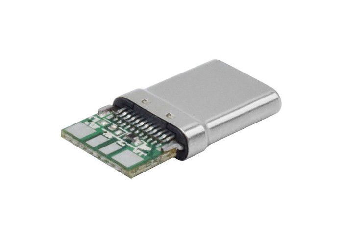 10 دبوس USB 3.1 نوع C موصل ذكر اللحيم دائم للهاتف المحمول