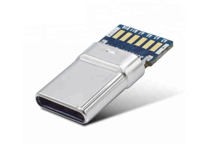 USB C موصل 3.1 / 3.0 / 2.0 شل عادي مع موصل ثنائي الفينيل متعدد الكلور