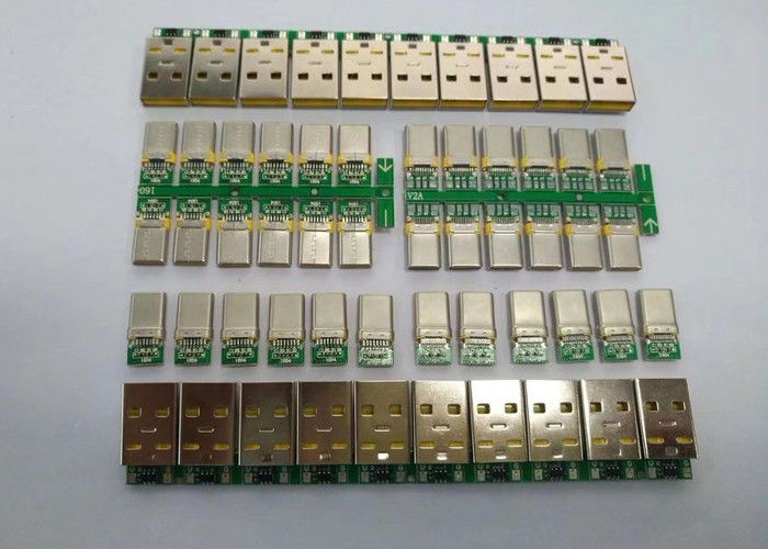 اكتب C مايكرو USB موصل الفولاذ المقاوم للصدأ شل مع وظيفة المسؤول / البيانات
