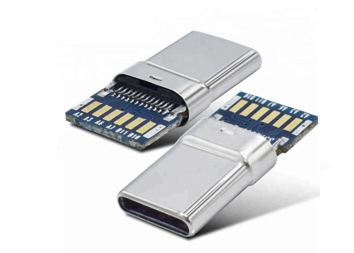 16 دبوس موصل USB 3.1 C ، موصل USB 3.0 نوع C مع لوحة PCB
